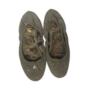 SAM EDELMAN Felicia Flats Women's Size US 7.5 Tan Bow Leather Shoes A4085LP255